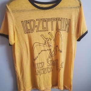 Forever 21 Yellow Led Zeppelin T shirt